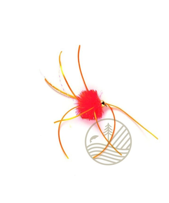 Mouche Streamer Blobby  Worm Orange