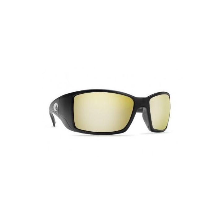 Lunettes Polarisantes COSTA DEL MAR Blackfin Mattblack 580P Silver Sunrise Mirror Taille L