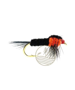 Mouche Montana Orange Fluo lestée