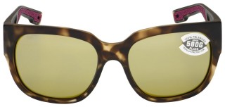 Lunettes Polarisantes COSTA DEL MAR Waterwoman Matte Shadow Tortoise 580P Silver Sunrise Mirror