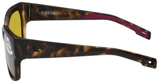 Lunettes Polarisantes COSTA DEL MAR Waterwoman Matte Shadow Tortoise 580P Silver Sunrise Mirror