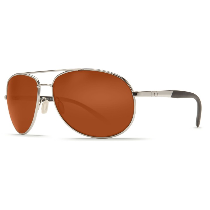 Lunettes Polarisantes COSTA DEL MAR Wingman Palladium Silver 580G Copper