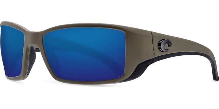 Lunettes Polarisantes COSTA DEL MAR Blackfin Matt Gray 580G Blue Mirror