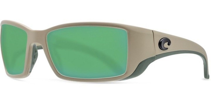 Lunettes Polarisantes COSTA DEL MAR Blackfin Sand 580G Green Mirror