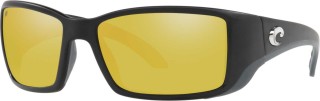 Lunettes Polarisantes COSTA DEL MAR Blackfin Mattblack 580P Silver Sunrise Mirror Taille L