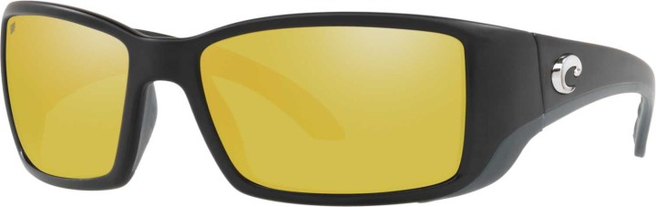 Lunettes Polarisantes COSTA DEL MAR Blackfin Mattblack 580P Silver Sunrise Mirror Taille L