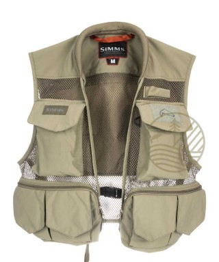 Gilet mouche SIMMS Tributary Vest Tan