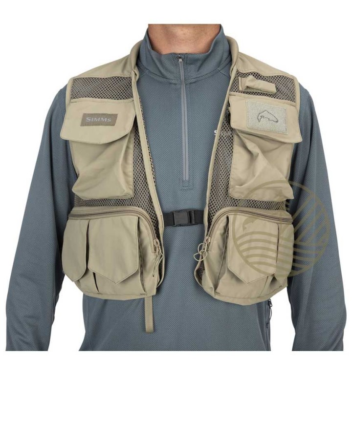 Gilet mouche SIMMS Tributary Vest Tan