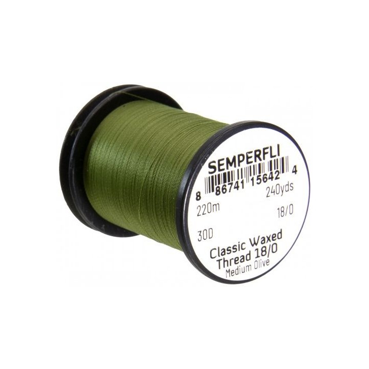 SEMPERFLI Classic Waxed Thread 18/0 220m - Multi coloris