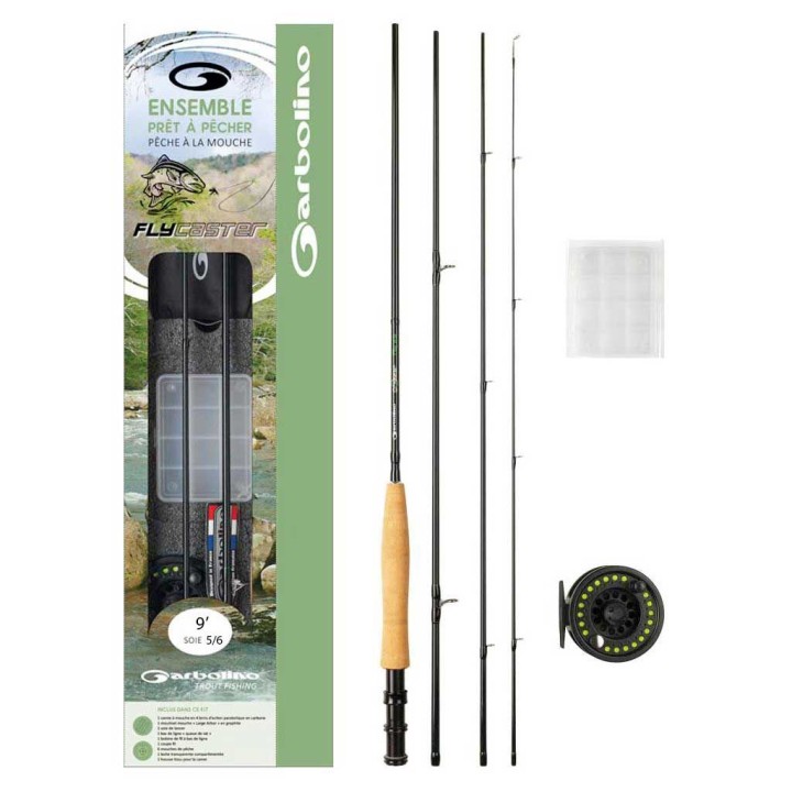 Ensemble Garbolino FlyCaster prêt à pêcher 9' soie 5/6