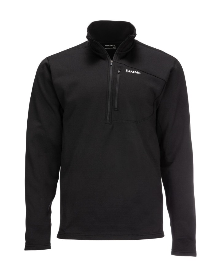 SIMMS Thermal 1/4 Zip Top Black | PLC-PECHE.FR