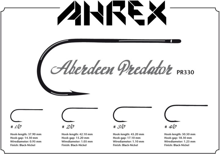 Hameçon mouche AHREX PR330 Aberdeen Predator