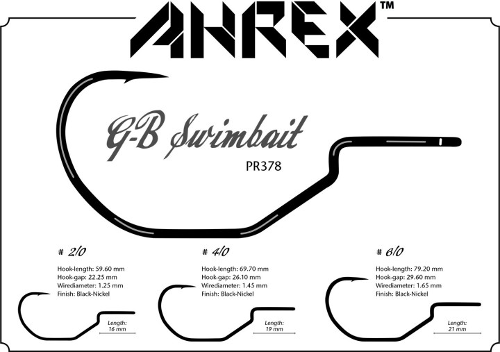 Hameçon mouche AHREX PR378 GB Predator Swimbait