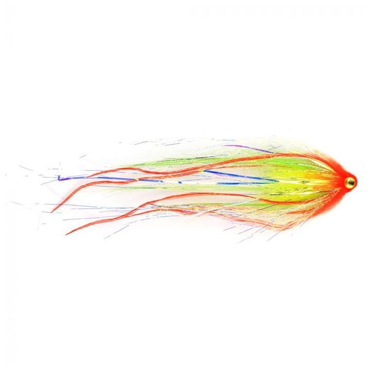 Mouche brochet pike tube Niklaus Bauer On fire - PLC FLY SHOP