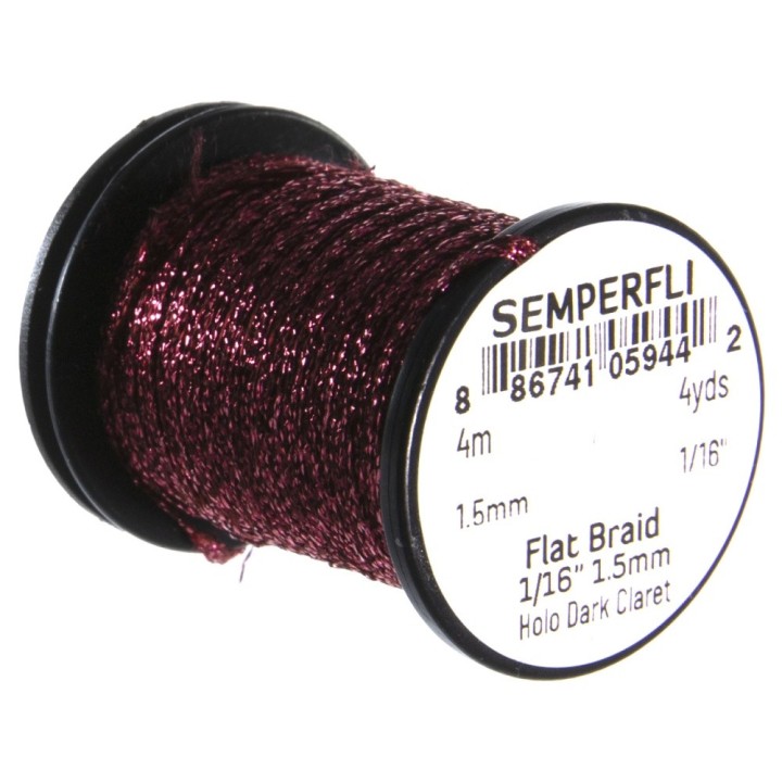 SEMPERFLI Flat Braid - Multi coloris | PLC FLY SHOP