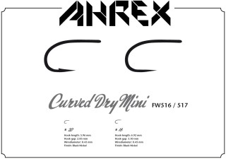Hameçon mouche AHREX FW517 Curved Dry Mini Barbless | PLC-PECHE.FR