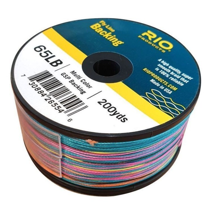 Backing RIO 65LB GSP Multi Color | PLC PECHE
