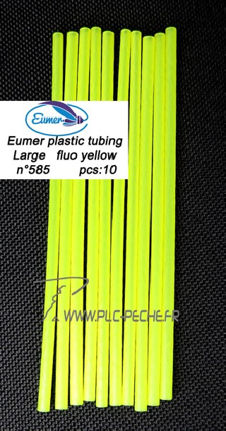 EUMER Plastic Tubing Fluo Yellow | PLC-PECHE.FR