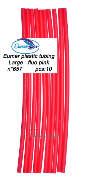 EUMER Plastic Tubing Fluo Pink | PLC-PECHE.FR