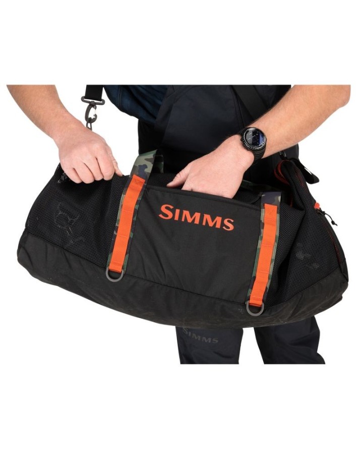 Sac SIMMS Challenger Mesh Duffel Black | PLC-PECHE.FR