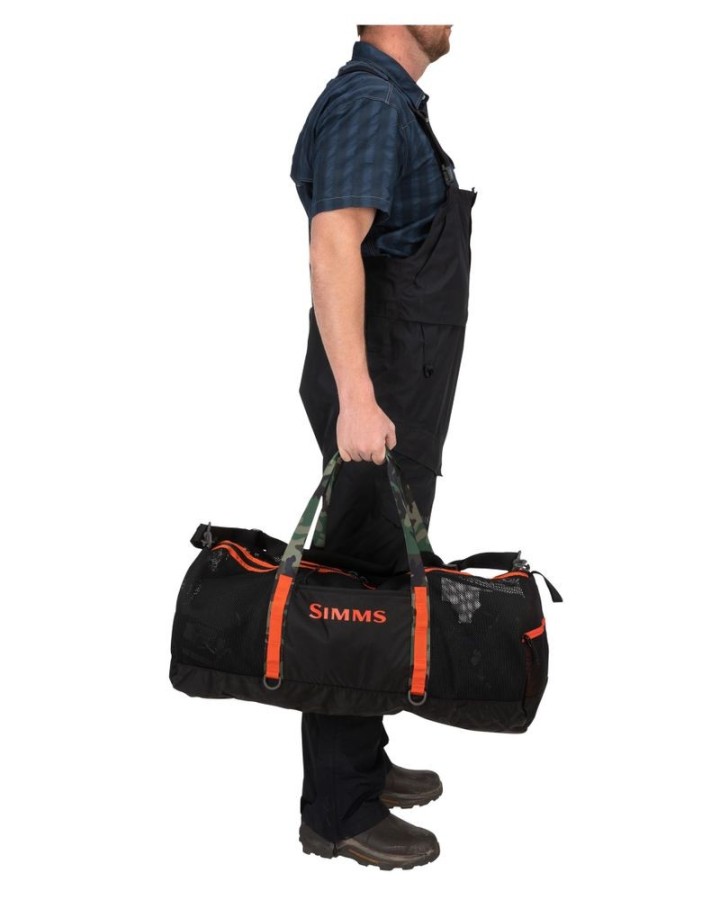 Sac SIMMS Challenger Mesh Duffel Black | PLC-PECHE.FR