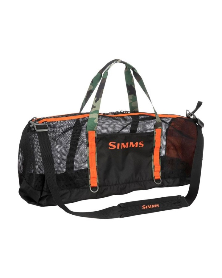 Sac SIMMS Challenger Mesh Duffel Black | PLC-PECHE.FR