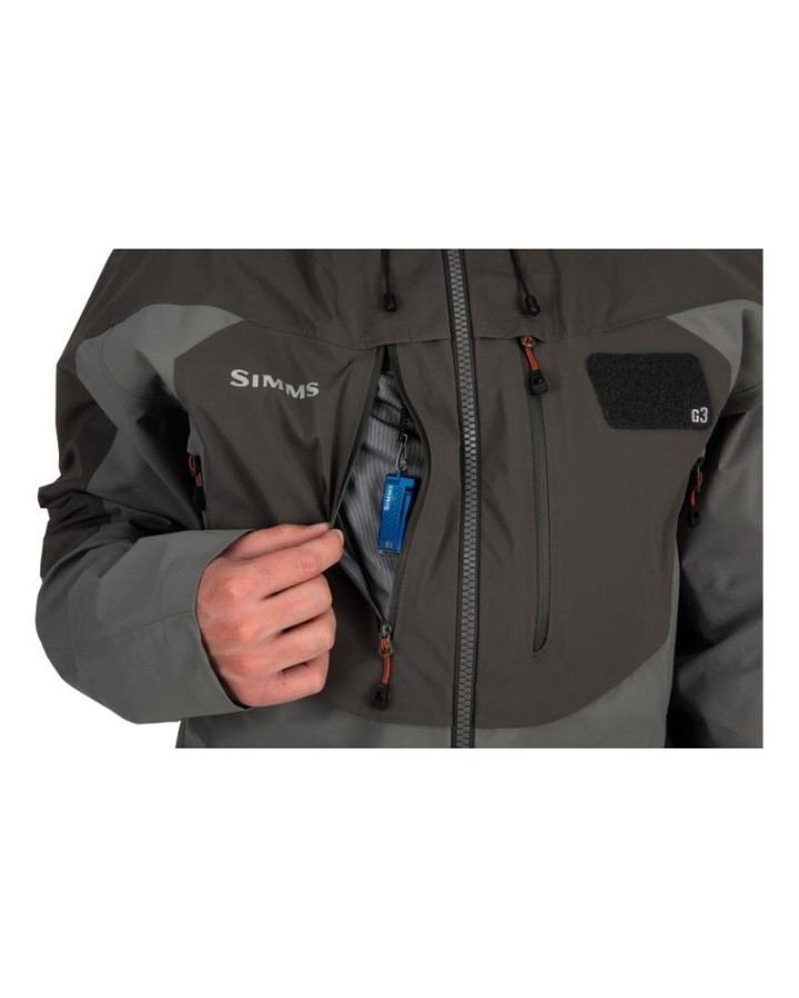 Veste SIMMS G3 Guide Jacket Gunmetal | PLC-PECHE.FR