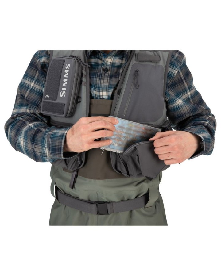 Gilet mouche SIMMS Freestone Vest Pewter | PLC-PECHE.FR