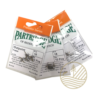 Hameçons mouche PARTRIDGE Outpoint Treble X1PR | PLC-PECHE.FR