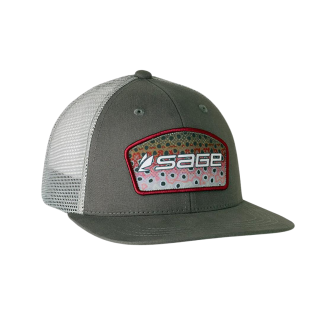 Casquette SAGE Patch Trucker Charcoal Rainbow | PLC-PECHE.FR