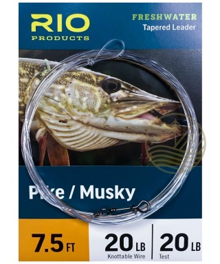Bas de ligne RIO Pike/Musky 2,30m | PLC FLY SHOP