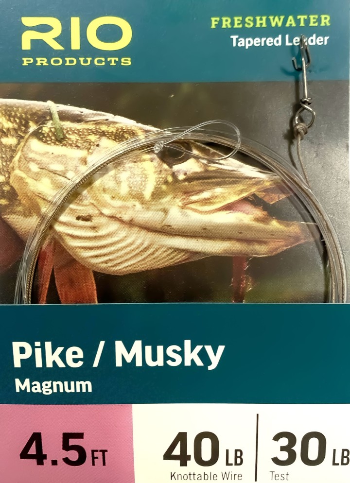Bas de ligne RIO Pike/Musky 2,30m | PLC FLY SHOP