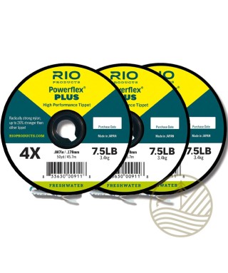 Fils Nylon RIO Powerflex Plus (pack 3 bobines) - PLC FLY SHOP