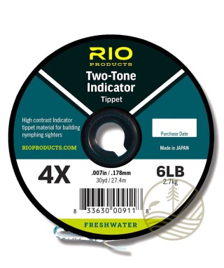 Fils Nylon RIO 2 Tone Indicator noir/blanc - PLC FLY SHOP