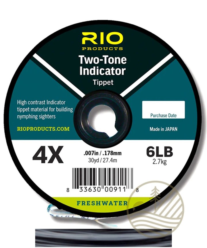 Fils Nylon RIO 2 Tone Indicator noir/blanc - PLC FLY SHOP