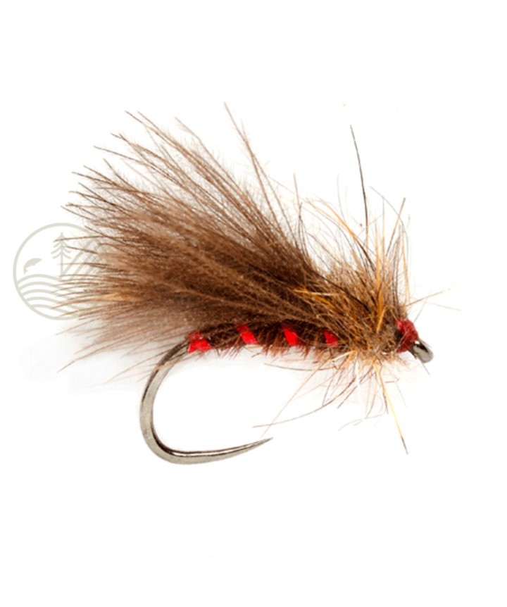 Mouche Roza's Red Rib Caddis FULLING MILL | PLC-PECHE.FR