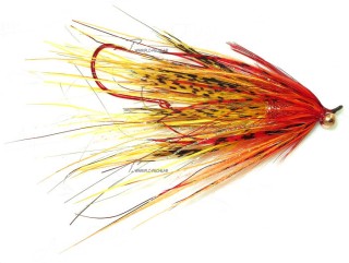 Mouche AQUAFLIES Steelhead Mini Intruder Yellow/Orange  | PLC-PECHE.FR