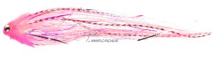 Mouche Brochet Pike Tube Niklaus Bauer Sheep Head Pink | PLC-PECHE.FR