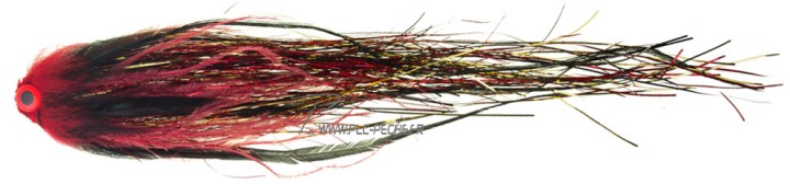 Mouche Brochet Pike Tube Niklaus Bauer Sheep Head Black Deapth | PLC-PECHE.FR