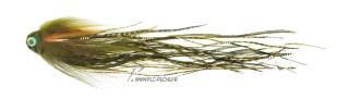 Mouche brochet Pike Tube Niklaus Bauer Sheep Head Bleeding Perch | PLC-PECHE.FR
