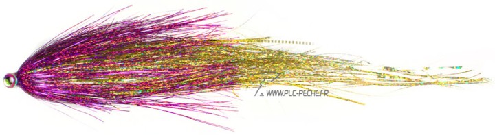 Mouche brochet pike tube Niklaus Bauer caramel - PLC FLY SHOP