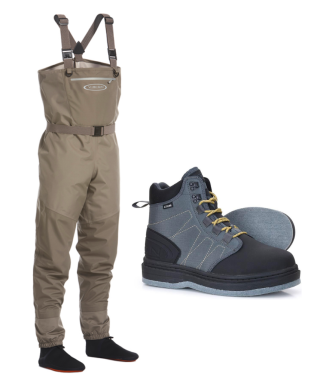 Pack VISION Waders Atom + Chaussures de Wading Atom Feutre