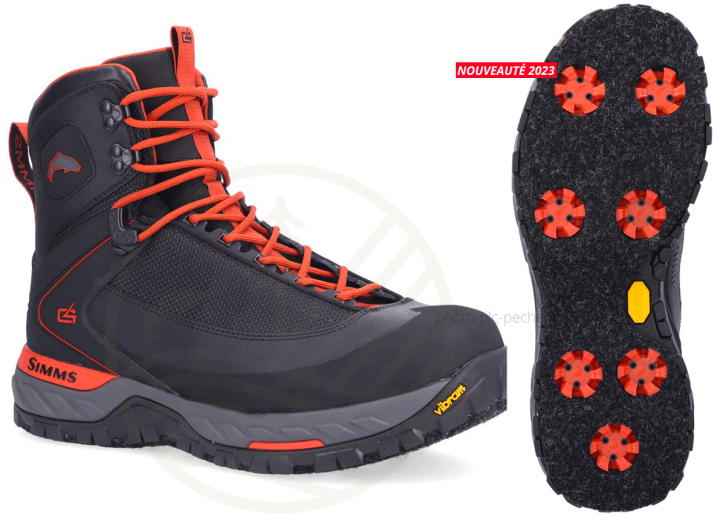 Chaussure de Wading SIMMS G4 Pro Powerlock Carbon Feutre | PLC-PECHE.FR
