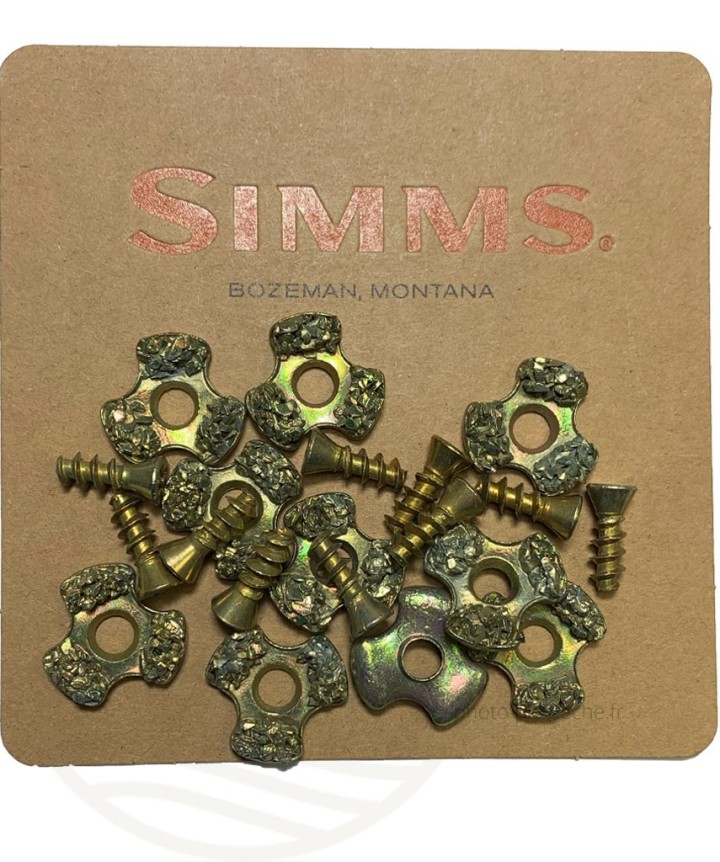Clous SIMMS hardbite star cleat semelle Vibram X10 - PLC FLY SHOP