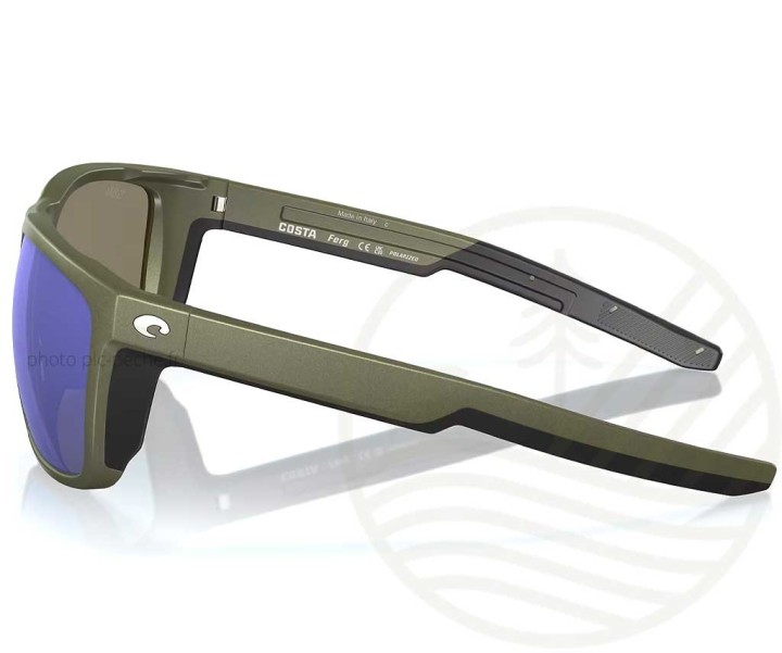 Lunettes Polarisantes COSTA Del Mar Ferg Moss Green Blue Mirror 580G | PLC FLY SHOP