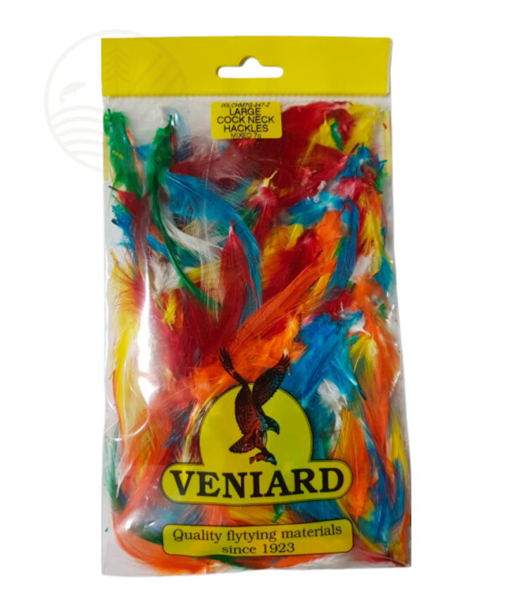 Large Cock Neck Hackles Mixed 7g VENIARD | PLC-PECHE.FR