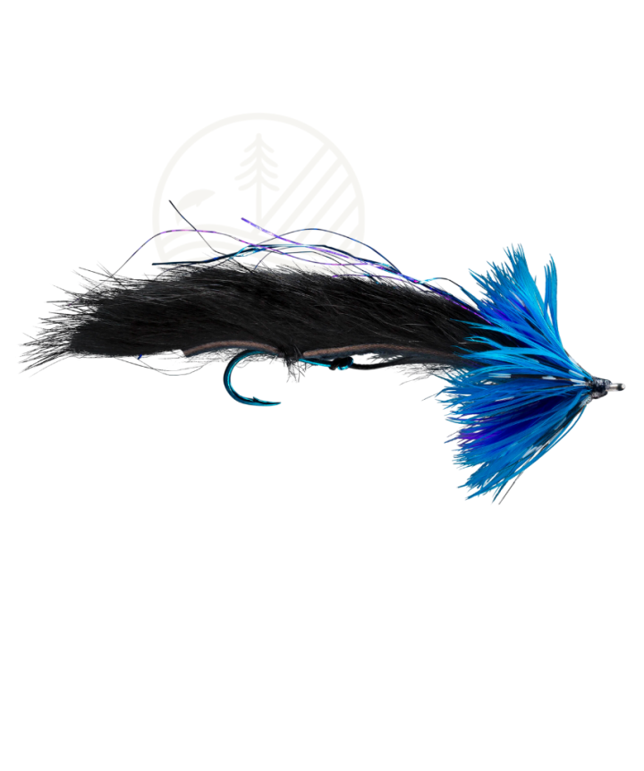 Mouche RIO String Leech Black & Blue  | PLC-PECHE.FR