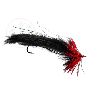 Mouche RIO String Leech Red & Black | PLC-PECHE.FR