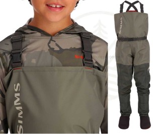 Waders enfant SIMMS Kid's Tributary Basalt | PLC-PECHE.FR