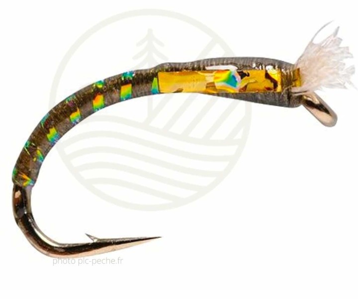 Mouche FULLING MILL Nymphe 3D Glass Buzzer Dk Olive S12 | PLC-PECHE.FR